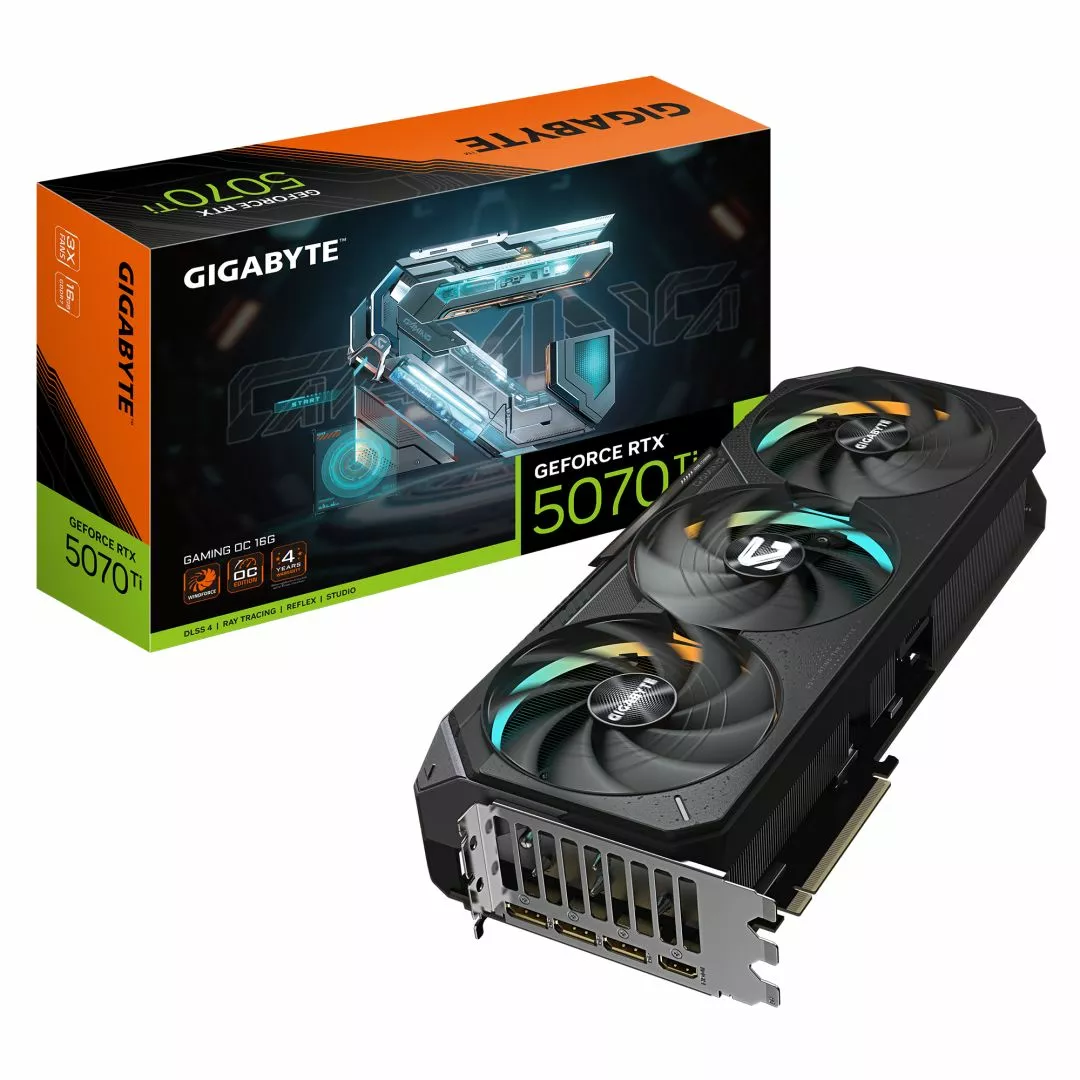 Gigabyte GeForce RTX 5070 Ti Gaming OC 16GB GDDR7 256-bit placă grafică