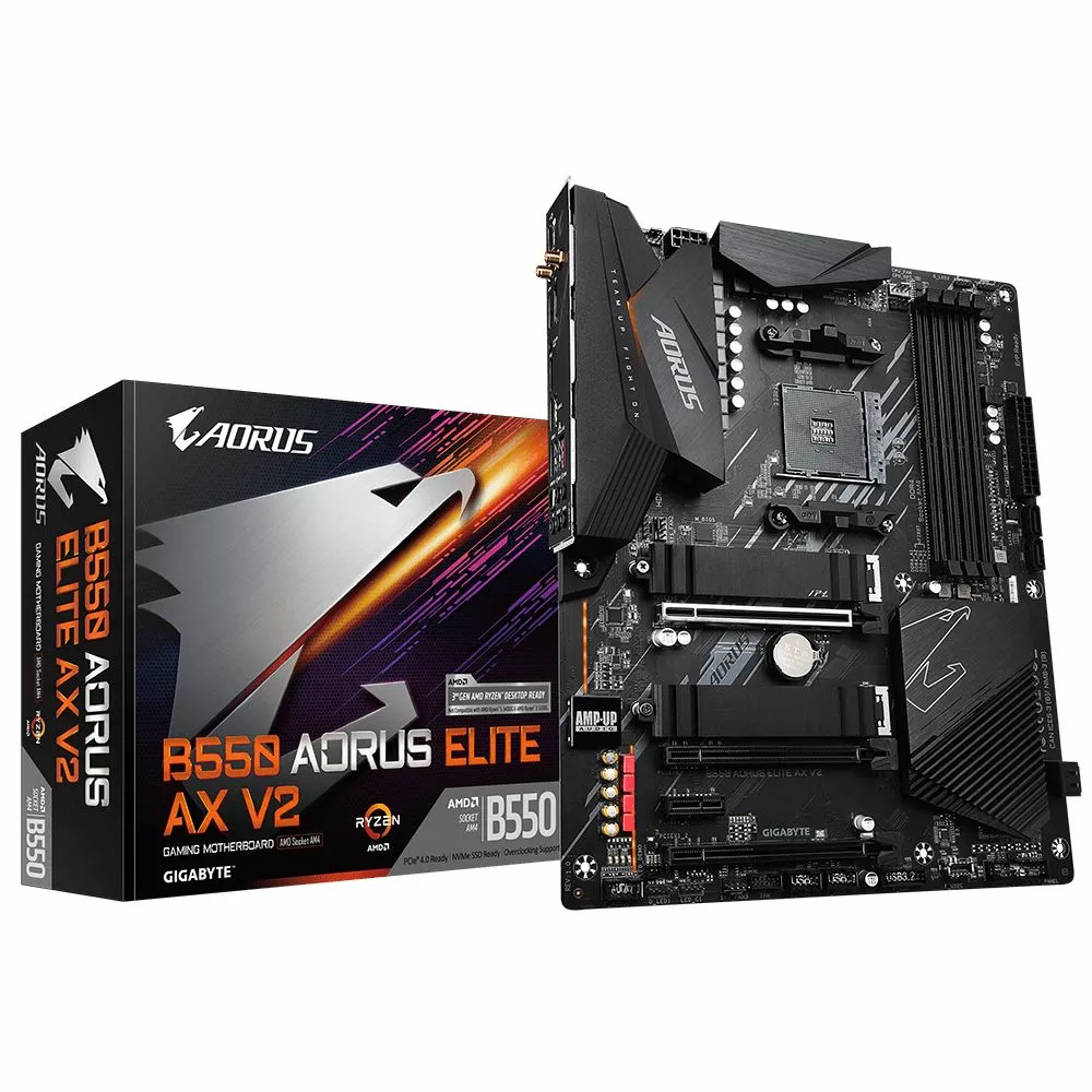 Placa de baza Gigabyte B550 AORUS ELITE AX V2, AMD B550, AM4, ATX - imagine 3